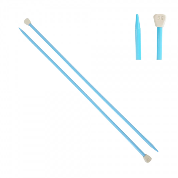 AGULHA TRICO PLASTICO 35CM COR 55 ...