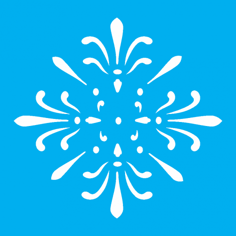 ESTENCIL SIMPLES 10X10 ARABESCO DELICADO