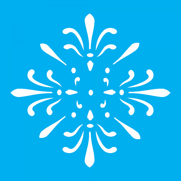 ESTENCIL SIMPLES 10X10 ARABESCO DELICADO