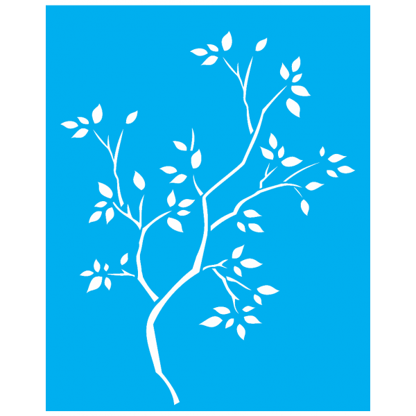 ESTENCIL SIMPLES 20X25 ARVORE SECA