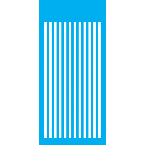 ESTENCIL SIMPLES 7X15 LISTRAS PEQUENAS