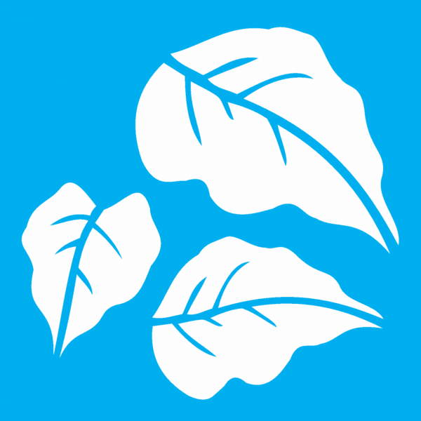 ESTENCIL 14X14 FOLHA GIRASSOL