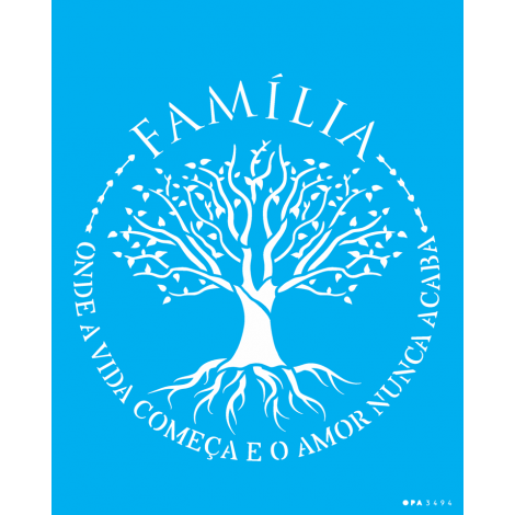 ESTENCIL SIMPLES 20X25 ARVORE DA VIDA II