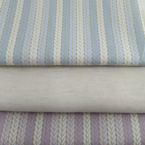 KIT LINHO E FAT QUARTER TRICOLINE LISTRAS