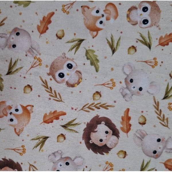 TECIDO TRICOLINE 100% ALGODAO FLORESTINHA FD ...