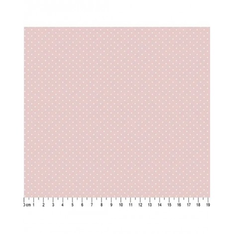 TECIDO TRICOLINE 100% ALGODÃO POÁ ROSA - 0,5x1,5M