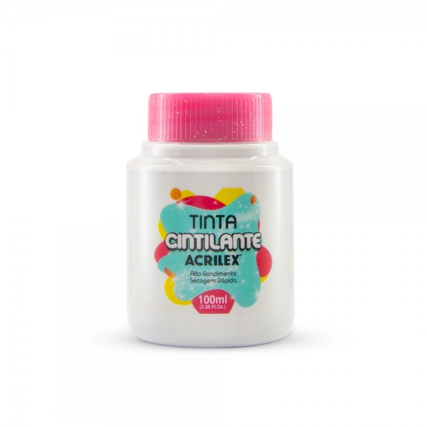 TINTA CINTILANTE 100ML COR 519 BRANCO