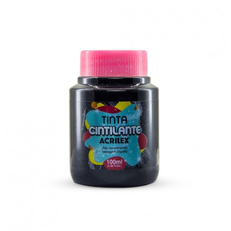 TINTA CINTILANTE 100ML COR 520 PRETA