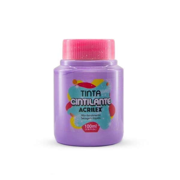 TINTA CINTILANTE 100ML COR 528 LILAS
