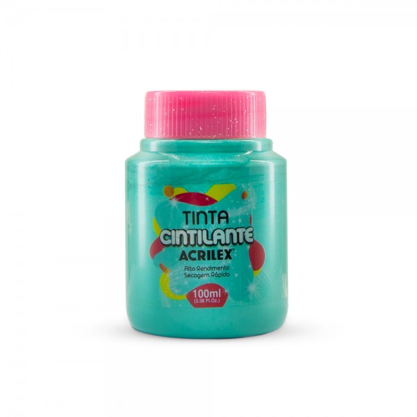 TINTA CINTILANTE 100ML COR 577 TURQUESA