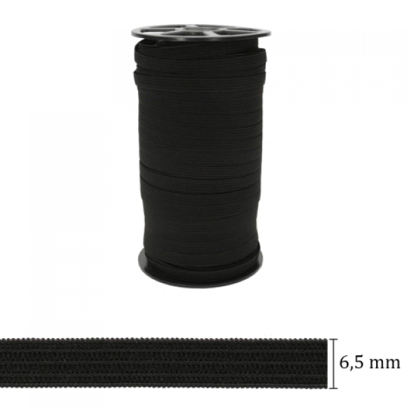 ELÁSTICO KATZ 10 C/100MTS PRETO