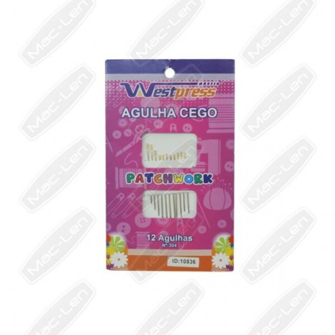 AGULHA DOURADA DEFICIENTE 12PC N304 