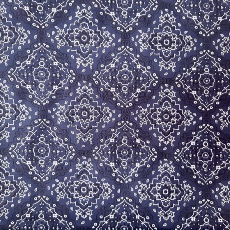 TECIDO TRICOLINE NEW PREMIUM ESSENTIALS BANDANA FD MARINHO - 0,5X1,5M