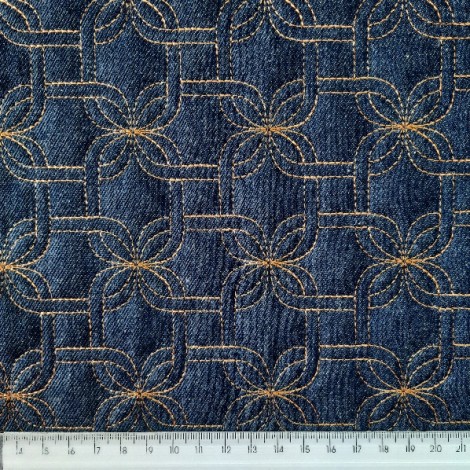 Jeans Matelassê corrente Caramelo 50x150cm