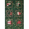 TECIDO TRICOLINE COLEÇÃO NATAL 2023 BLOCOS DE NATAL FD VERDE R1 - 0,5X1,5M