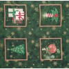 TECIDO TRICOLINE COLEÇÃO NATAL 2023 BLOCOS DE NATAL FD VERDE R1 - 0,5X1,5M