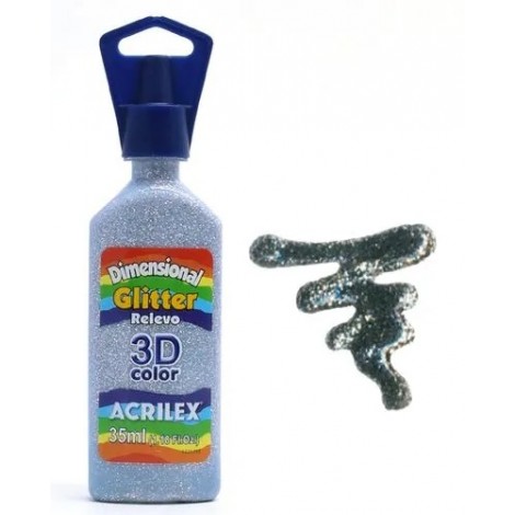 DIMENSIONAL GLITTER 35ML COR 202 PRATA