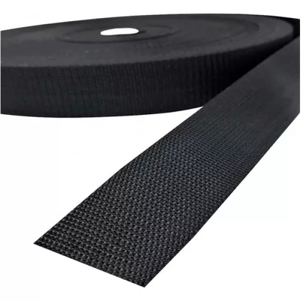 ALÇA DE POLIESTER 25MM PRETA - ...