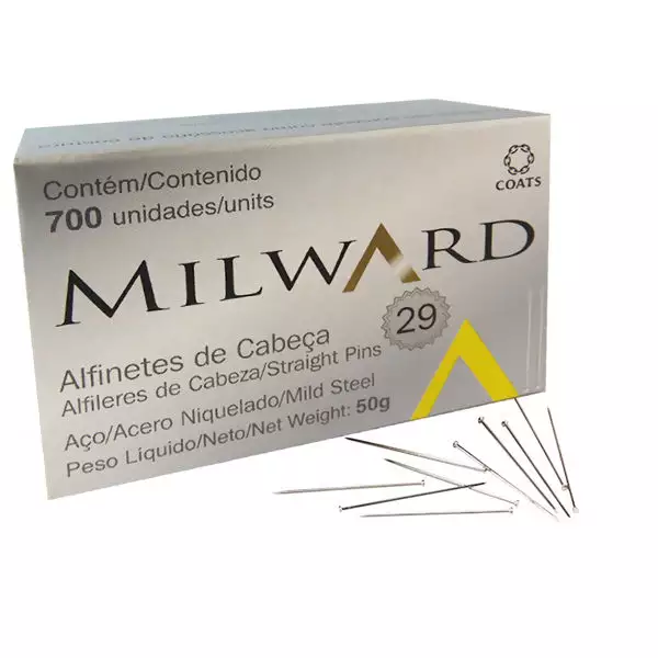 ALFINETE CABEÇA MILWARD 2154129 AÇO NIQUELADO ...